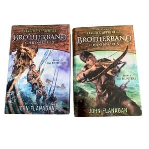 Brotherband Chronicles 1 & 3 The Outcasts The Hunters Hardcover John Flanagan 2